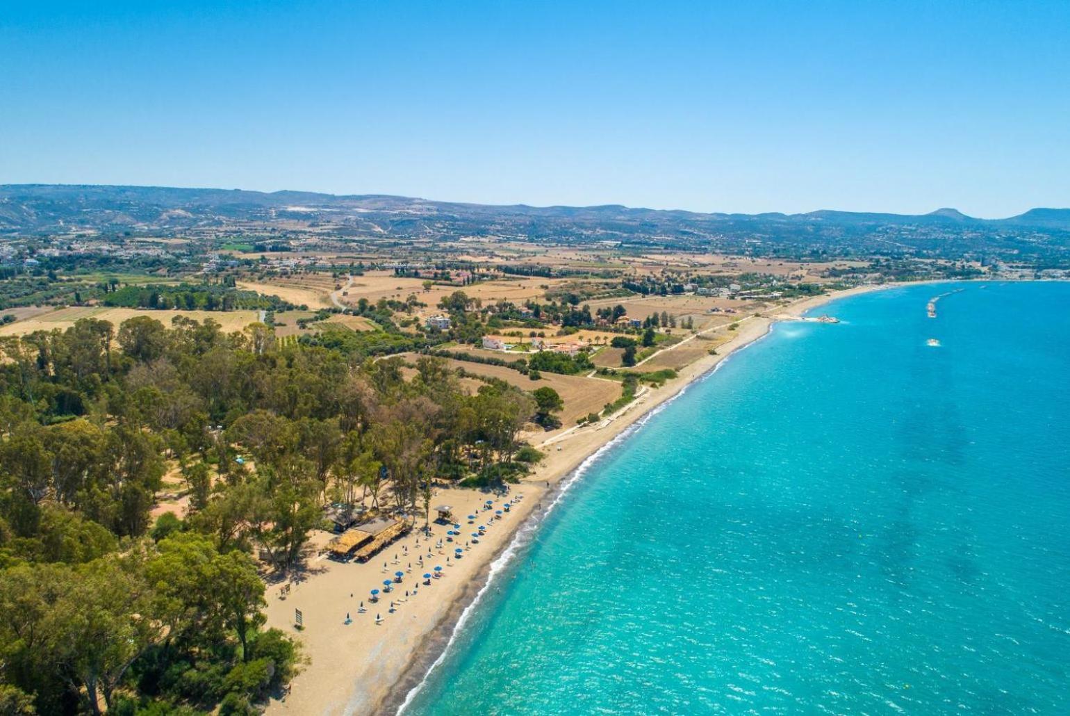 Sun Beach Villa Thio Polis Kültér fotó